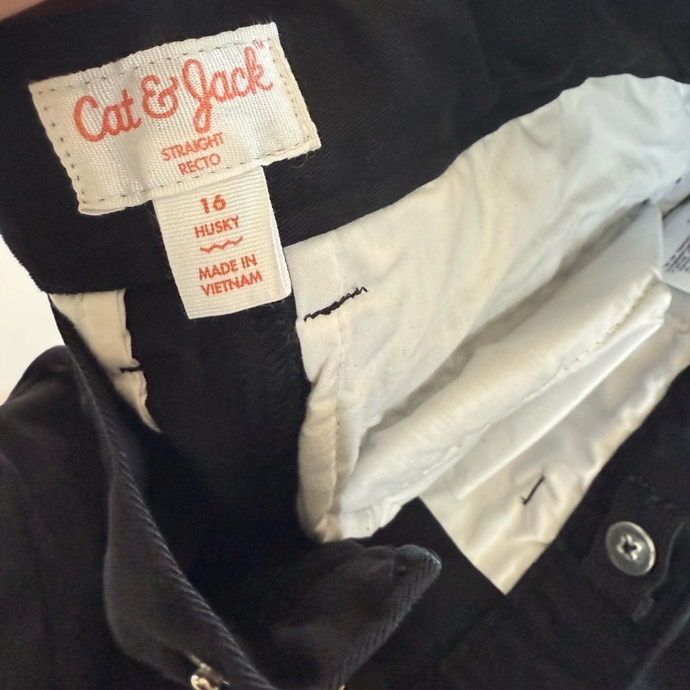 Cat & Jack Boys Black Dress pants - Picture 3 of 3